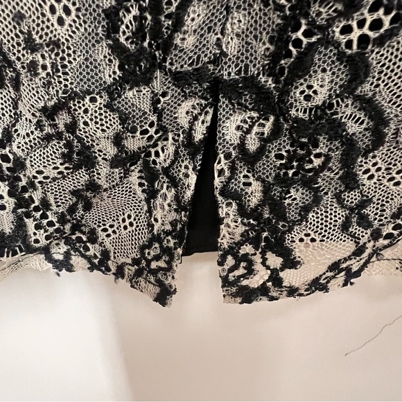 NWT Peruvian Connection Black/Pearl Lace Pencil Skirt w/Full Lining Size 10 - Picture 10 of 16